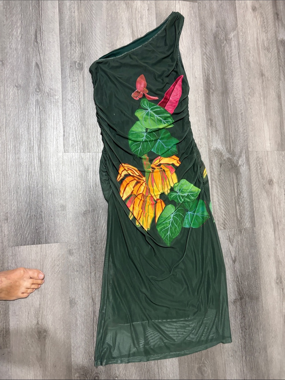 FARM Rio One-Shoulder Printer Midi Dress - Picture 7 of 10